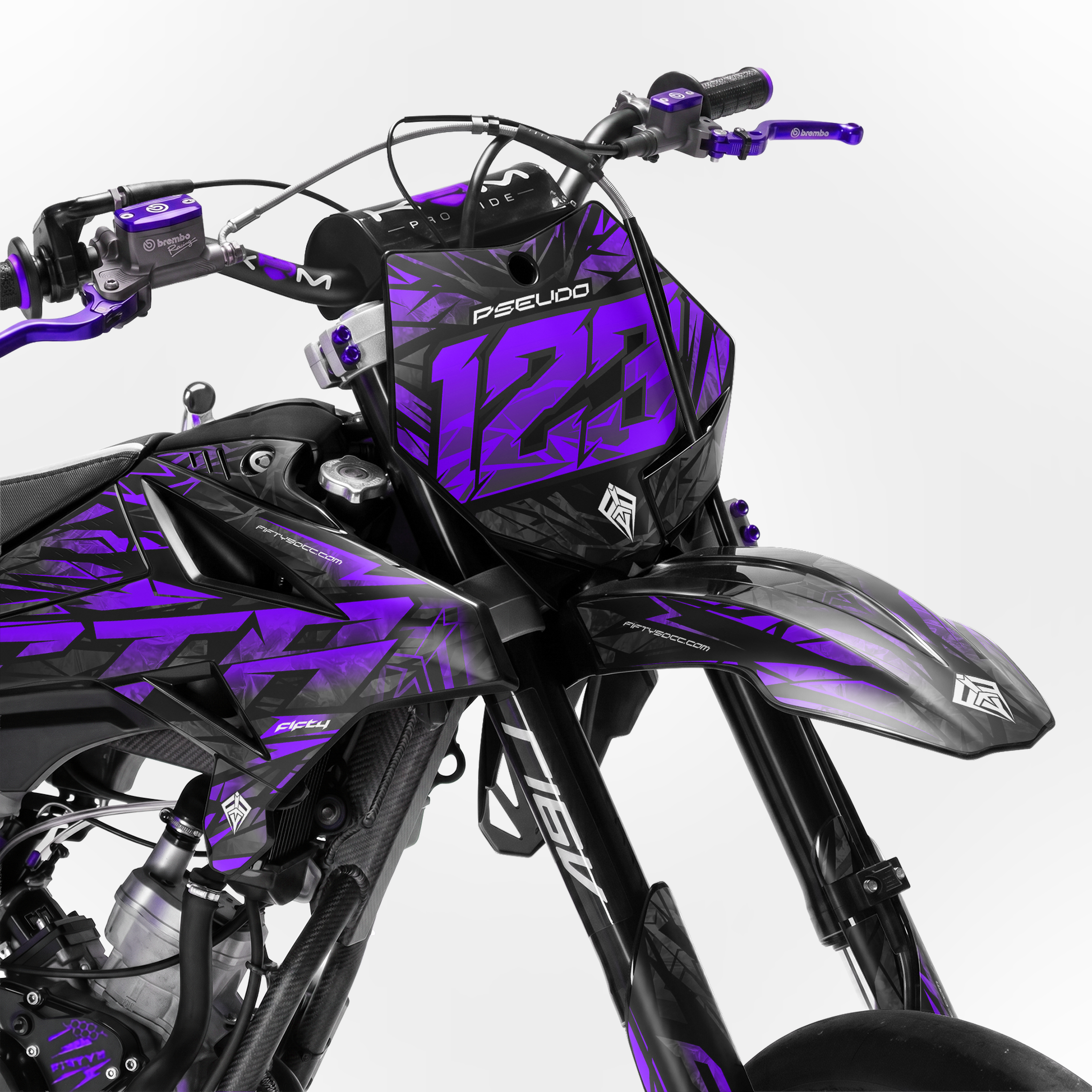 Kit déco FIFTY Diamond Violet 50cc - face