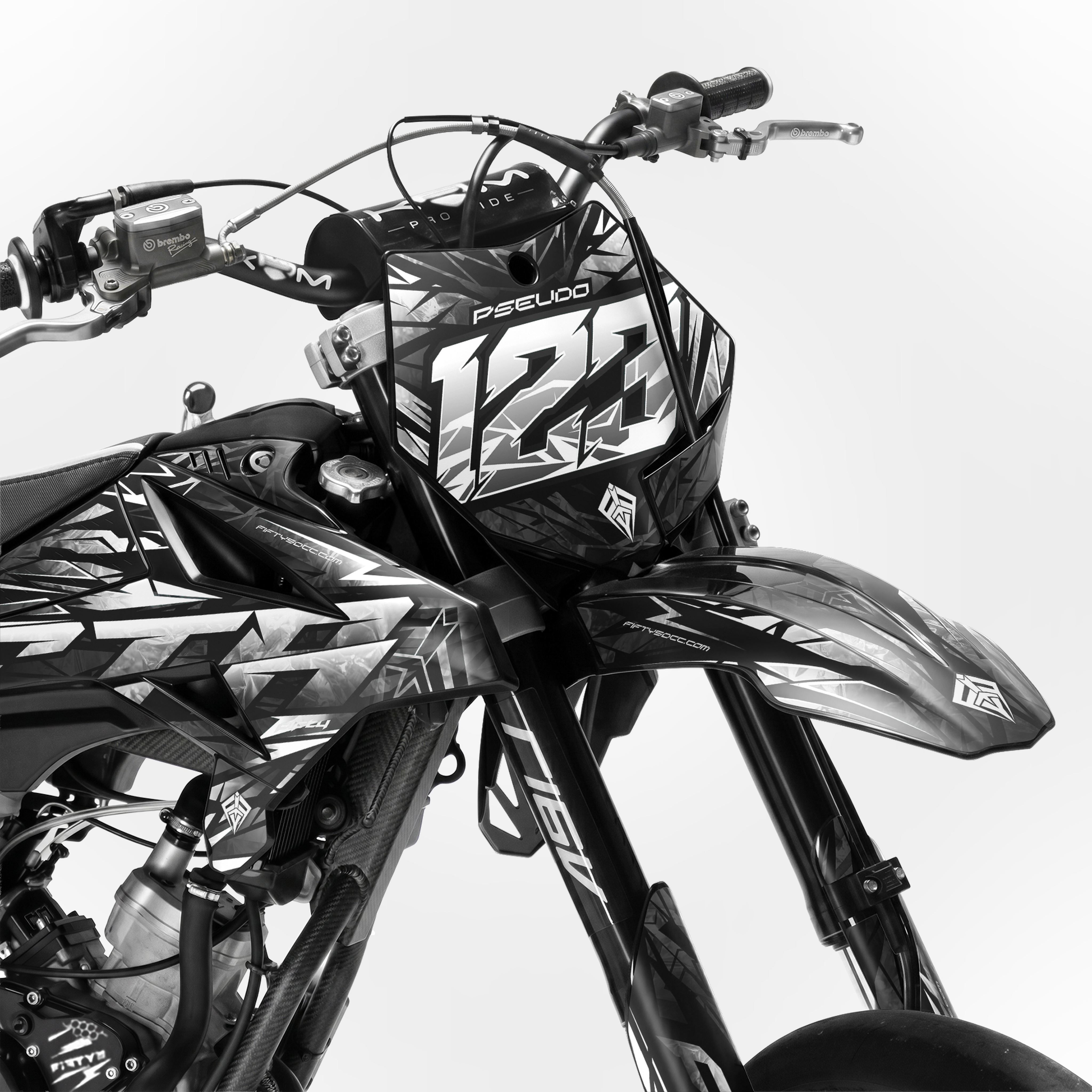 Kit déco FIFTY Diamond Blanc 50cc - face