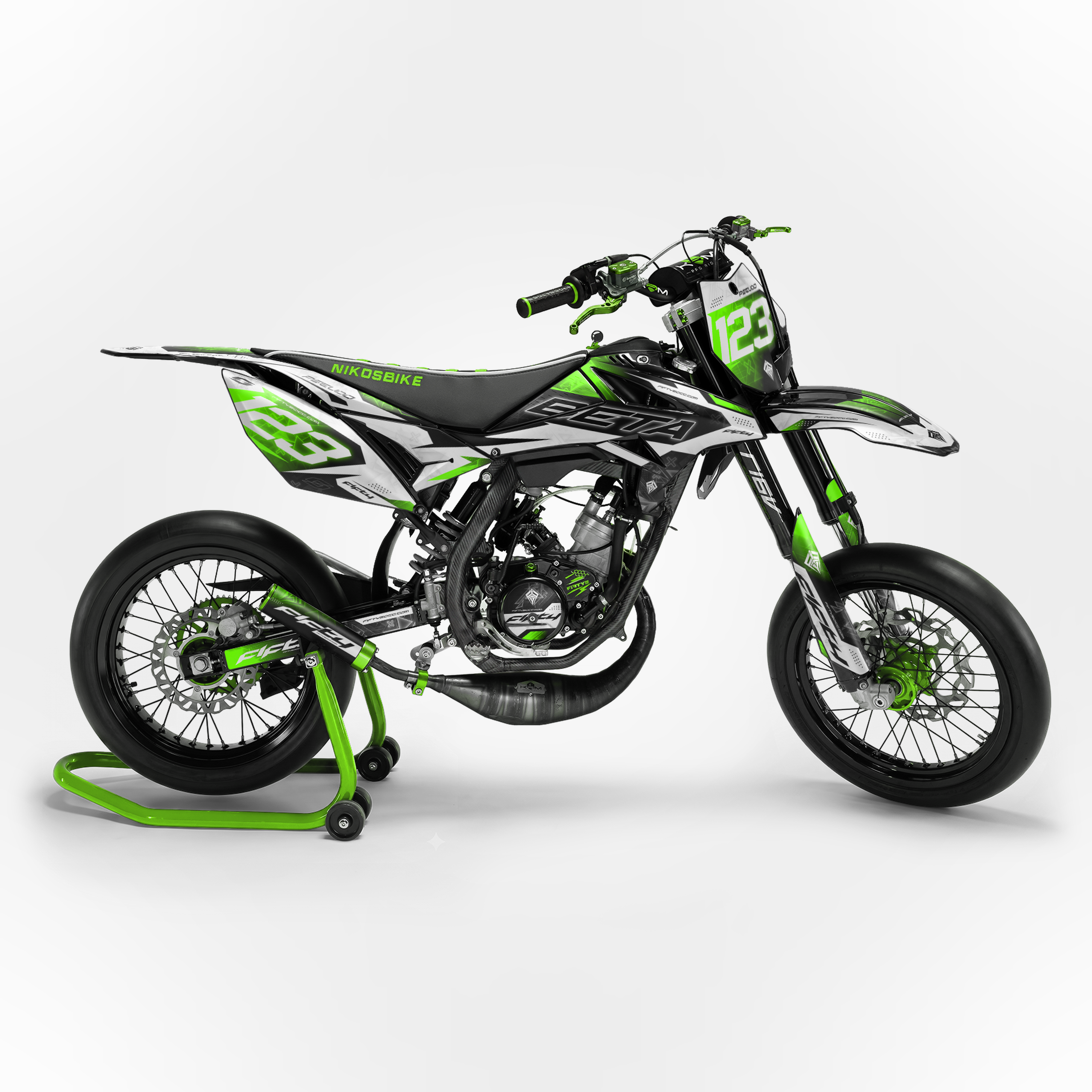 Kit déco FIFTY Hyperpro Vert 50cc - profil