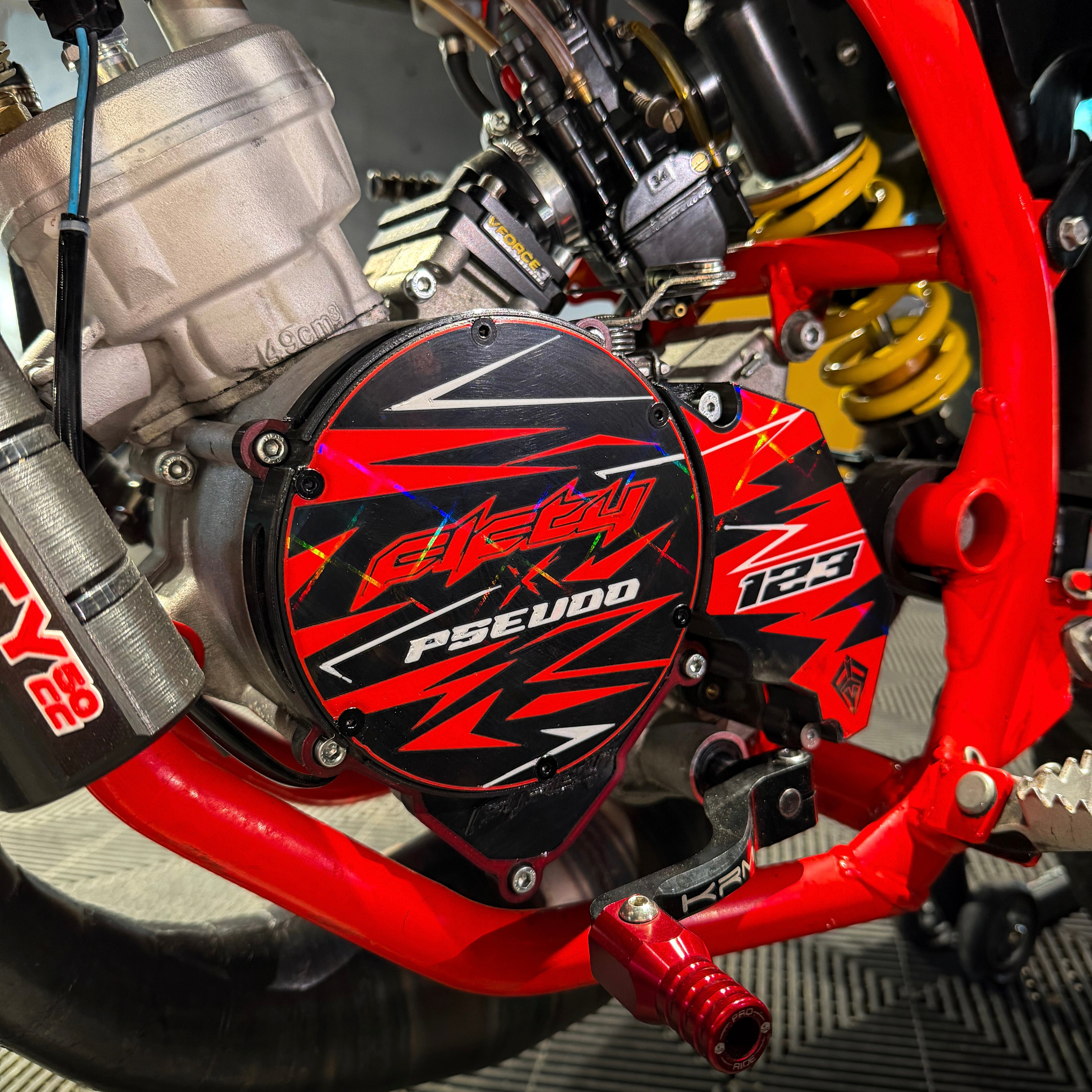 Cache allumage 3D HOLOGRAPHIQUE FIFTY personnalisable