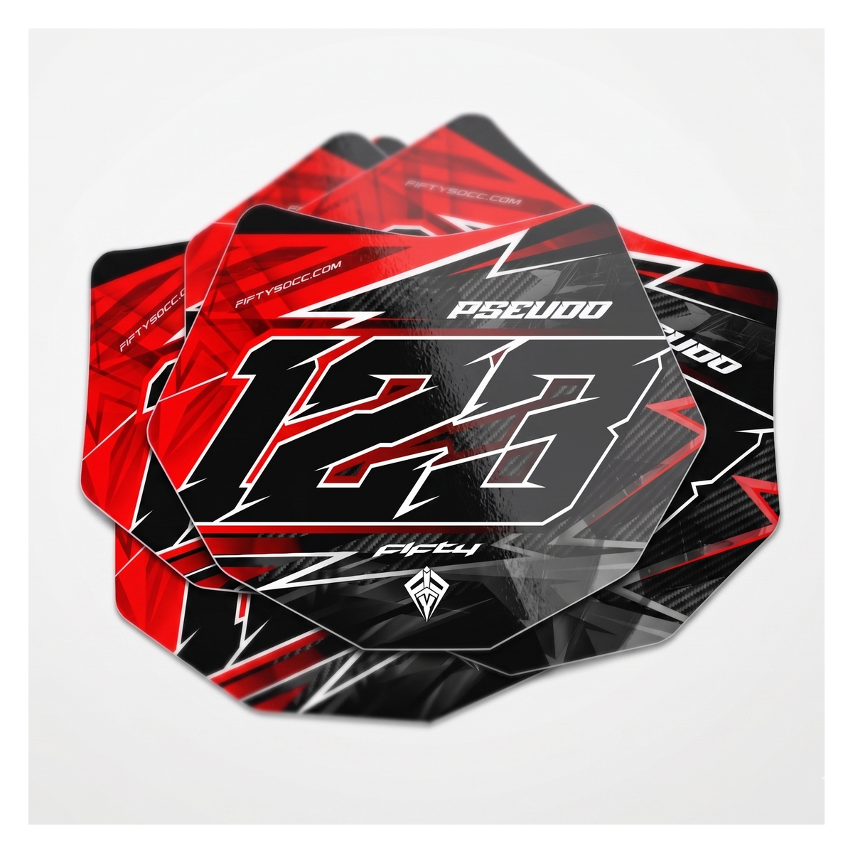Mini plaques et IG personnalisés 50cc FIFTY