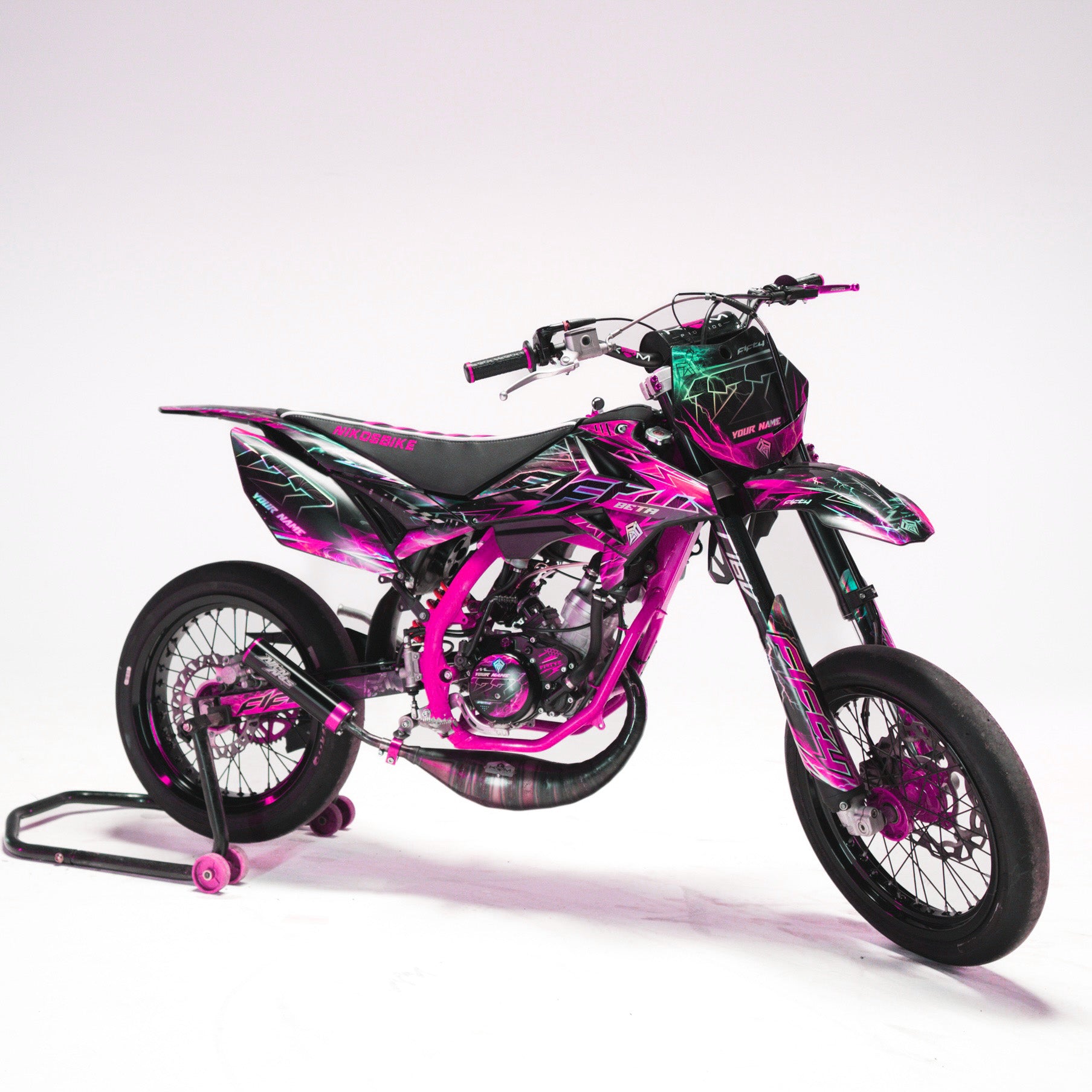 Kit Deco Moto 50cc Personnalisé FIFTY50cc Racing Rose