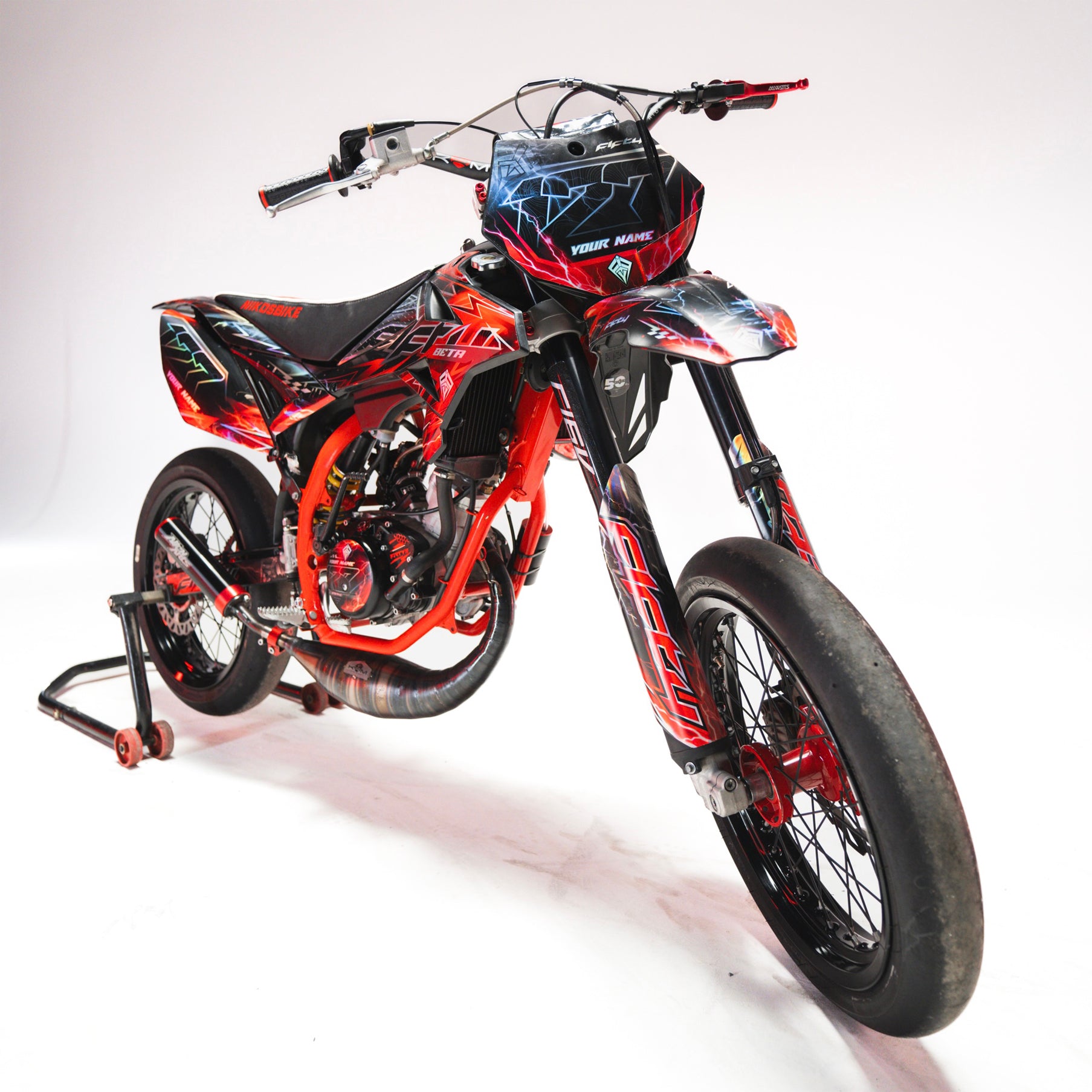 KIT DECO FIFTY RACING ROUGE PERSONNALISABLE