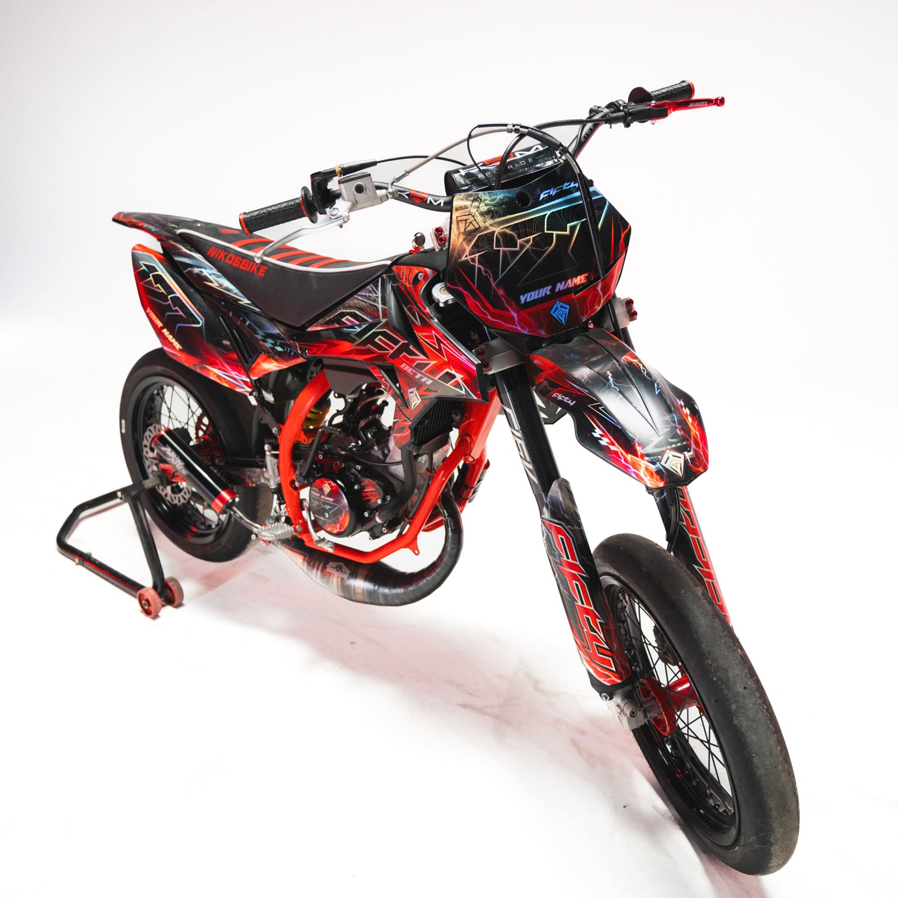 KIT DECO FIFTY RACING ROUGE PERSONNALISABLE