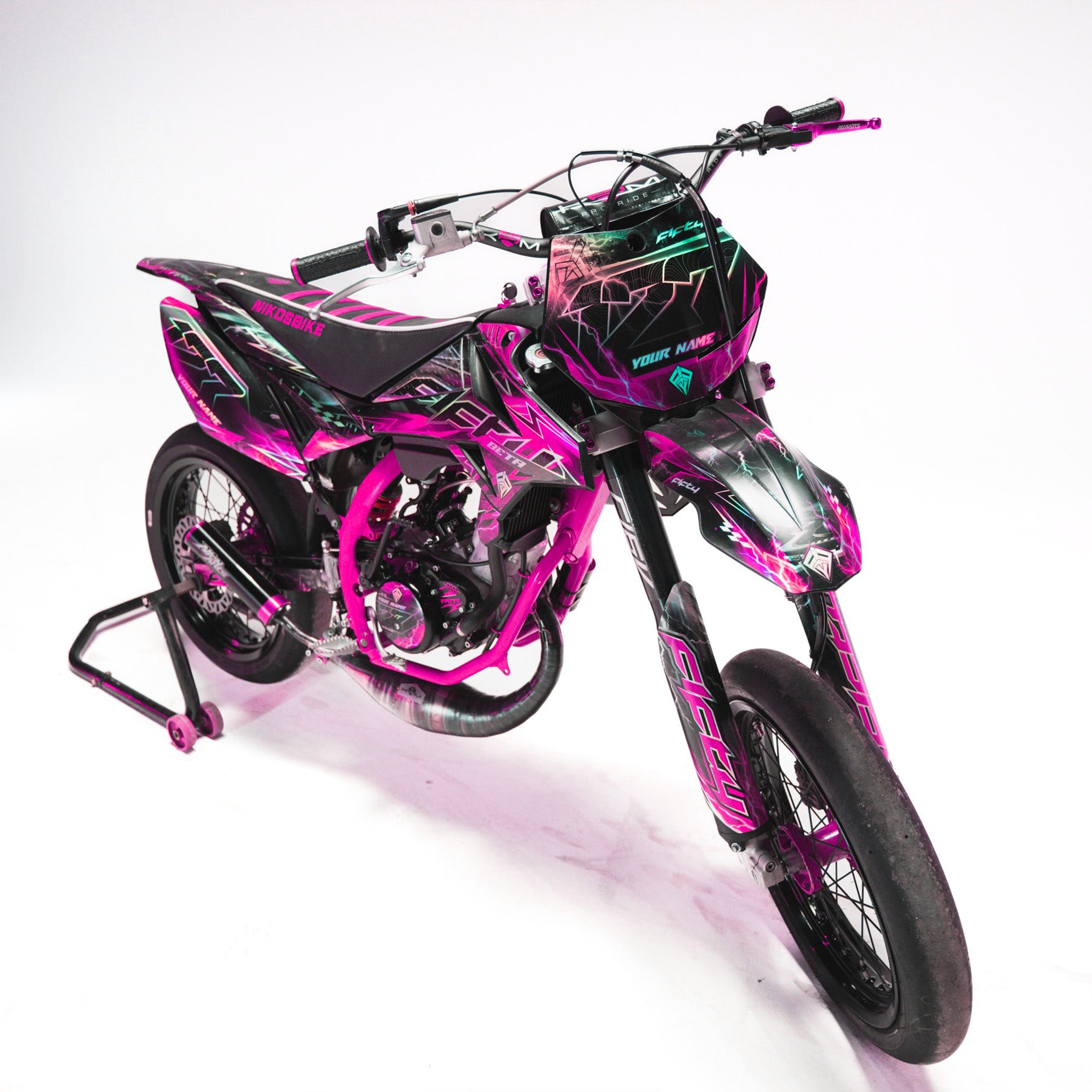 KIT DECO FIFTY RACING ROSE PERSONNALISABLE