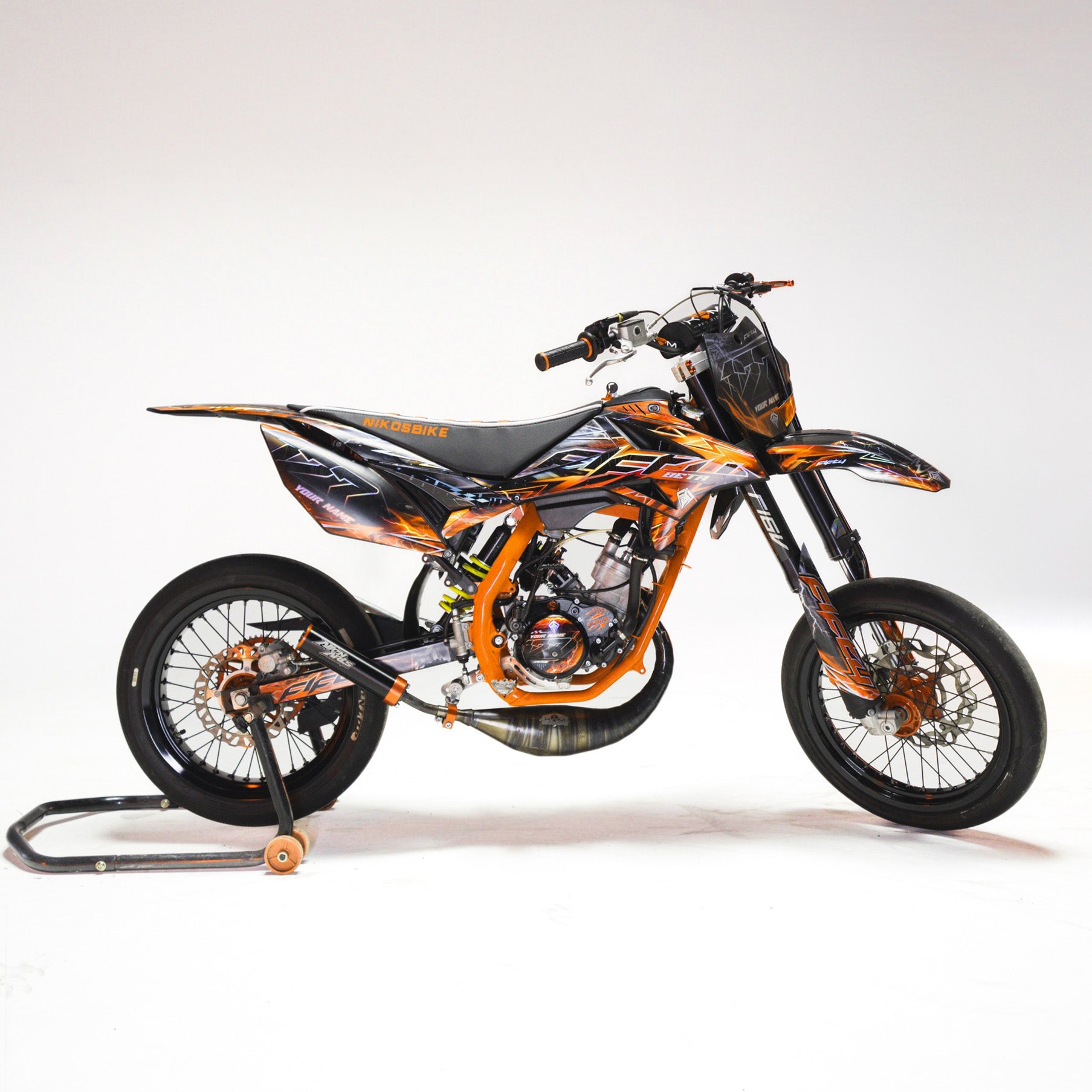 KIT DECO FIFTY RACING ORANGE PERSONNALISABLE