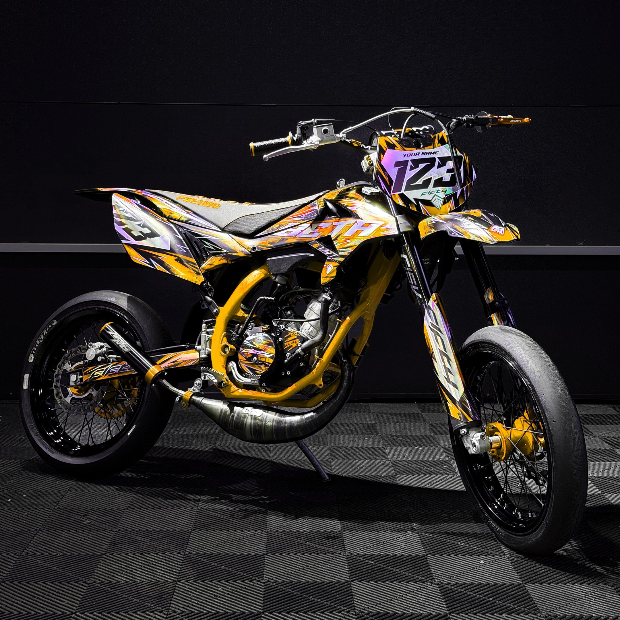 KIT DECO FIFTY VIONIX JAUNE PERSONNALISABLE