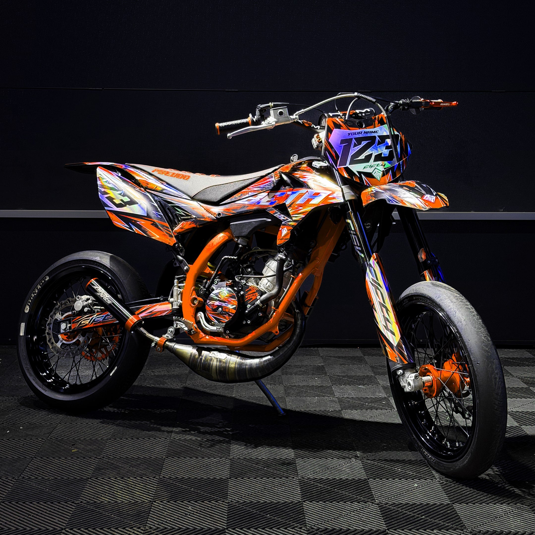 KIT DECO FIFTY VIONIX ORANGE PERSONNALISABLE