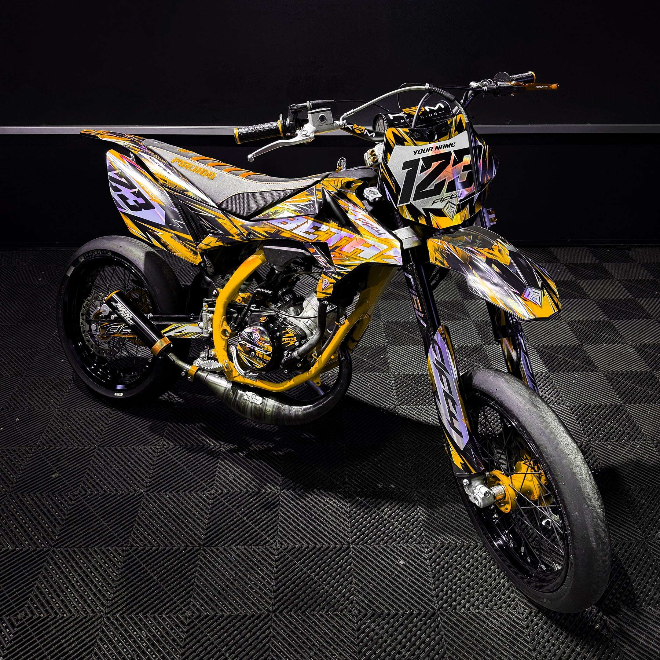 KIT DECO FIFTY VIONIX JAUNE PERSONNALISABLE