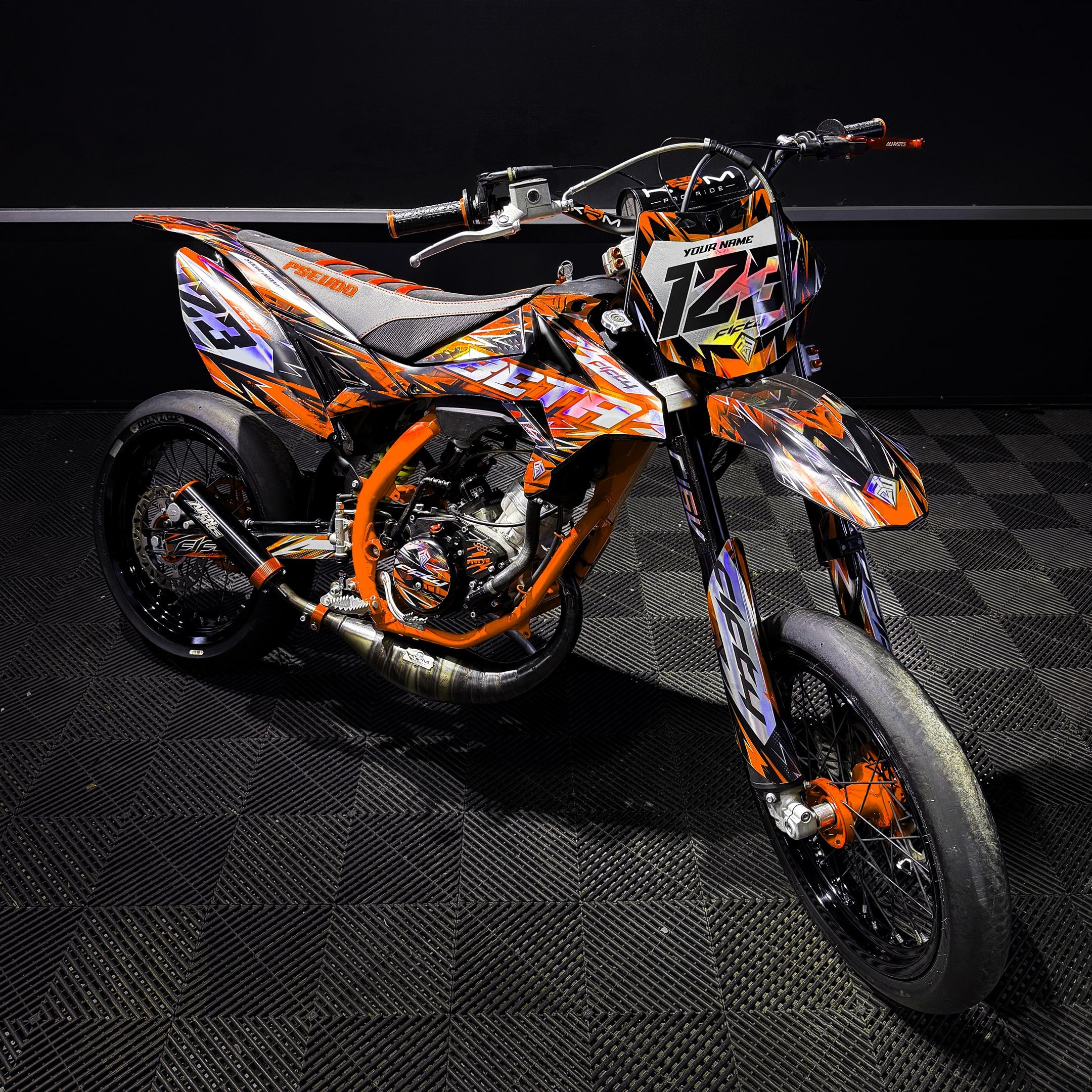 KIT DECO FIFTY VIONIX ORANGE PERSONNALISABLE