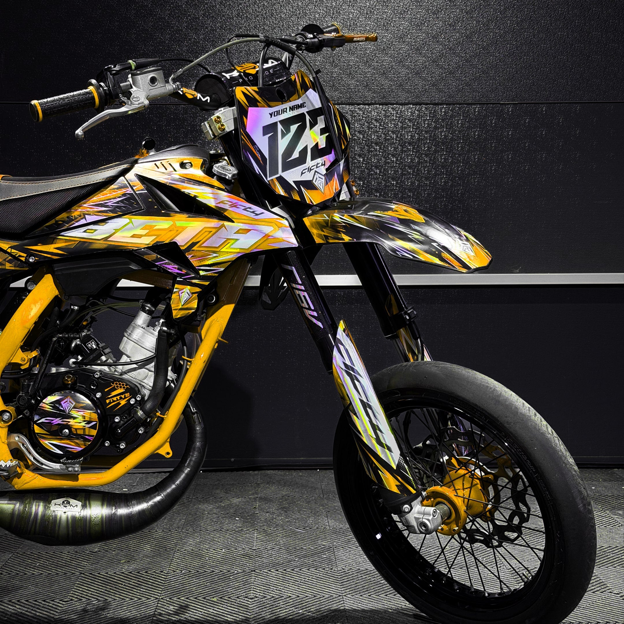 KIT DECO FIFTY VIONIX JAUNE PERSONNALISABLE