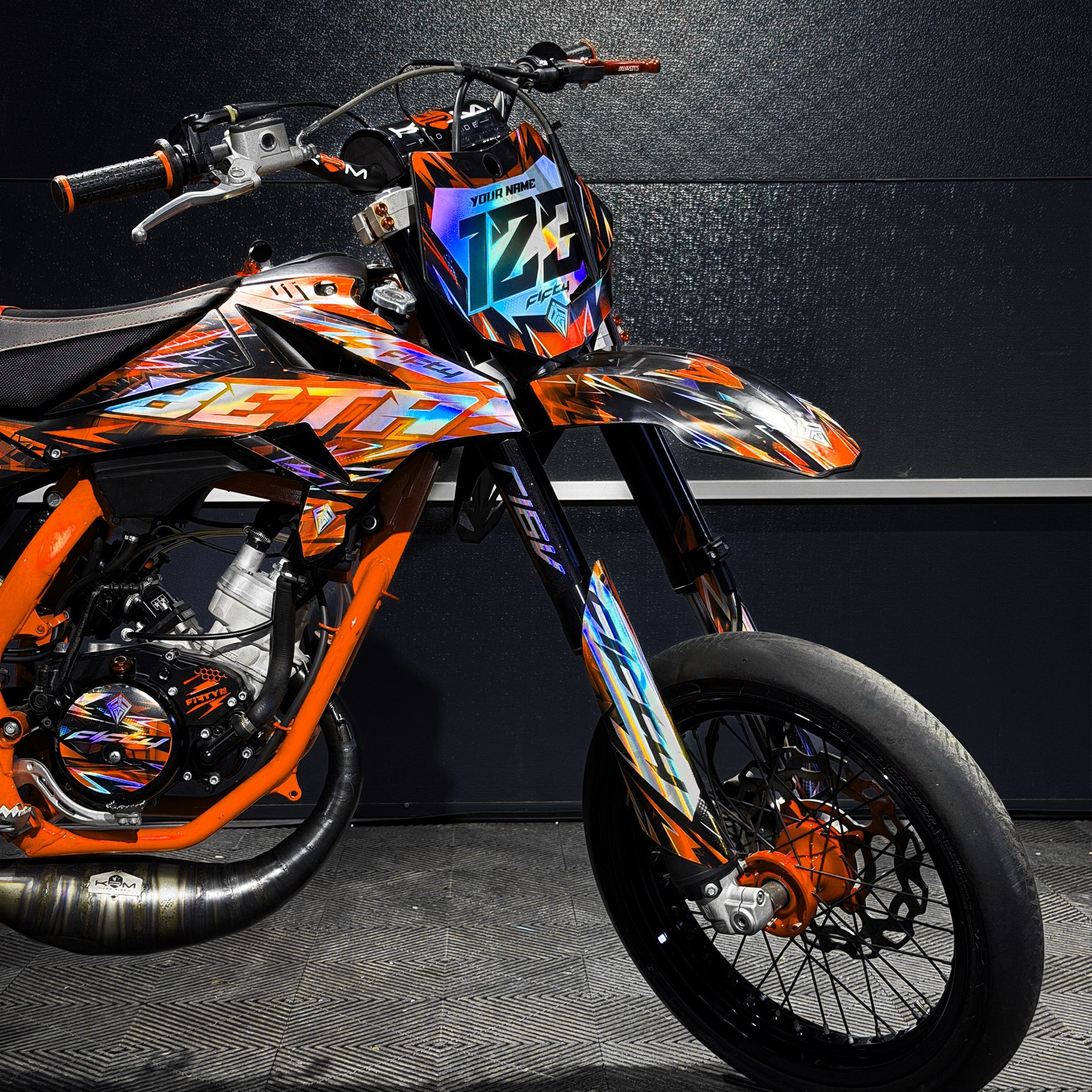 KIT DECO FIFTY VIONIX ORANGE PERSONNALISABLE