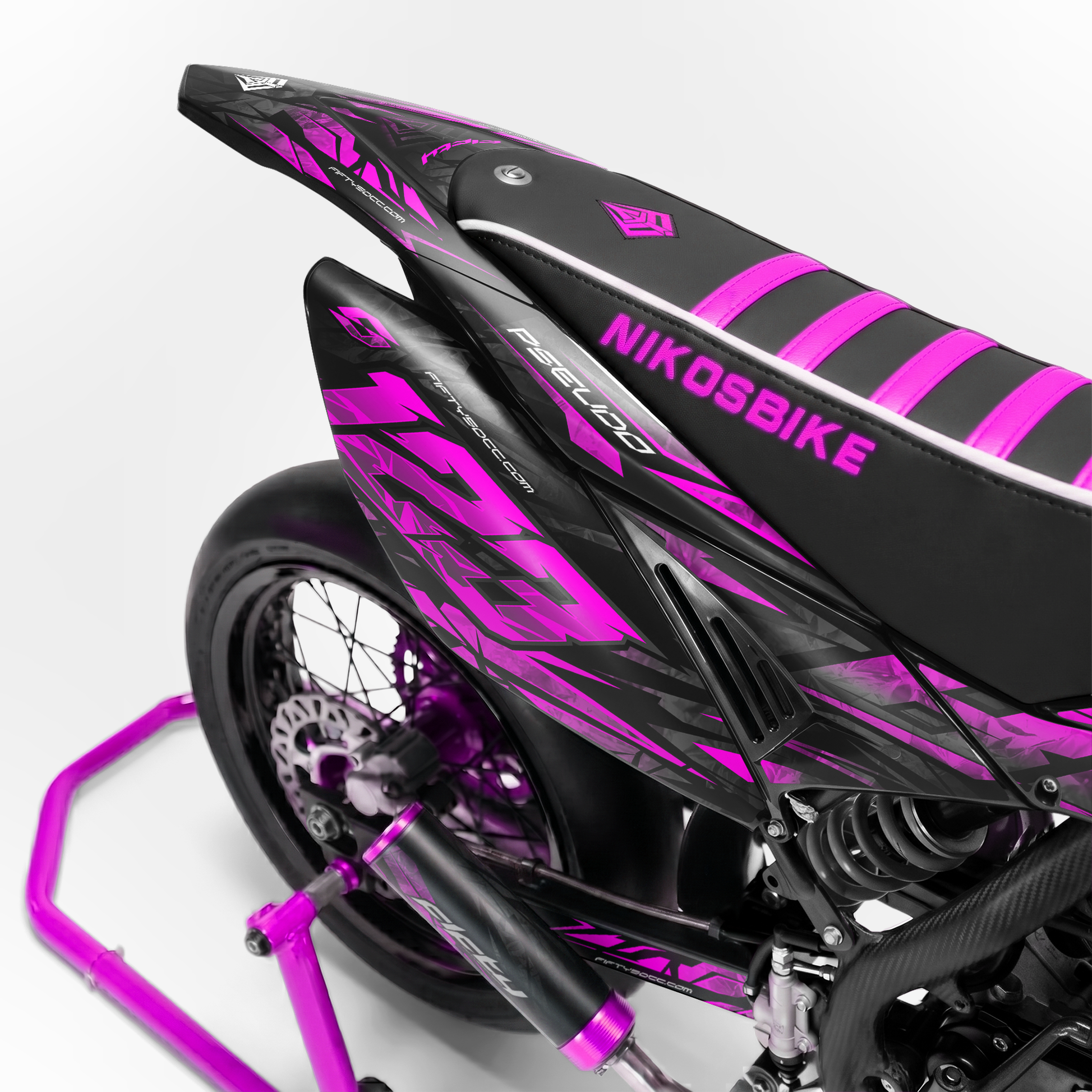 Kit déco FIFTY Diamond Rose 50cc - arrière