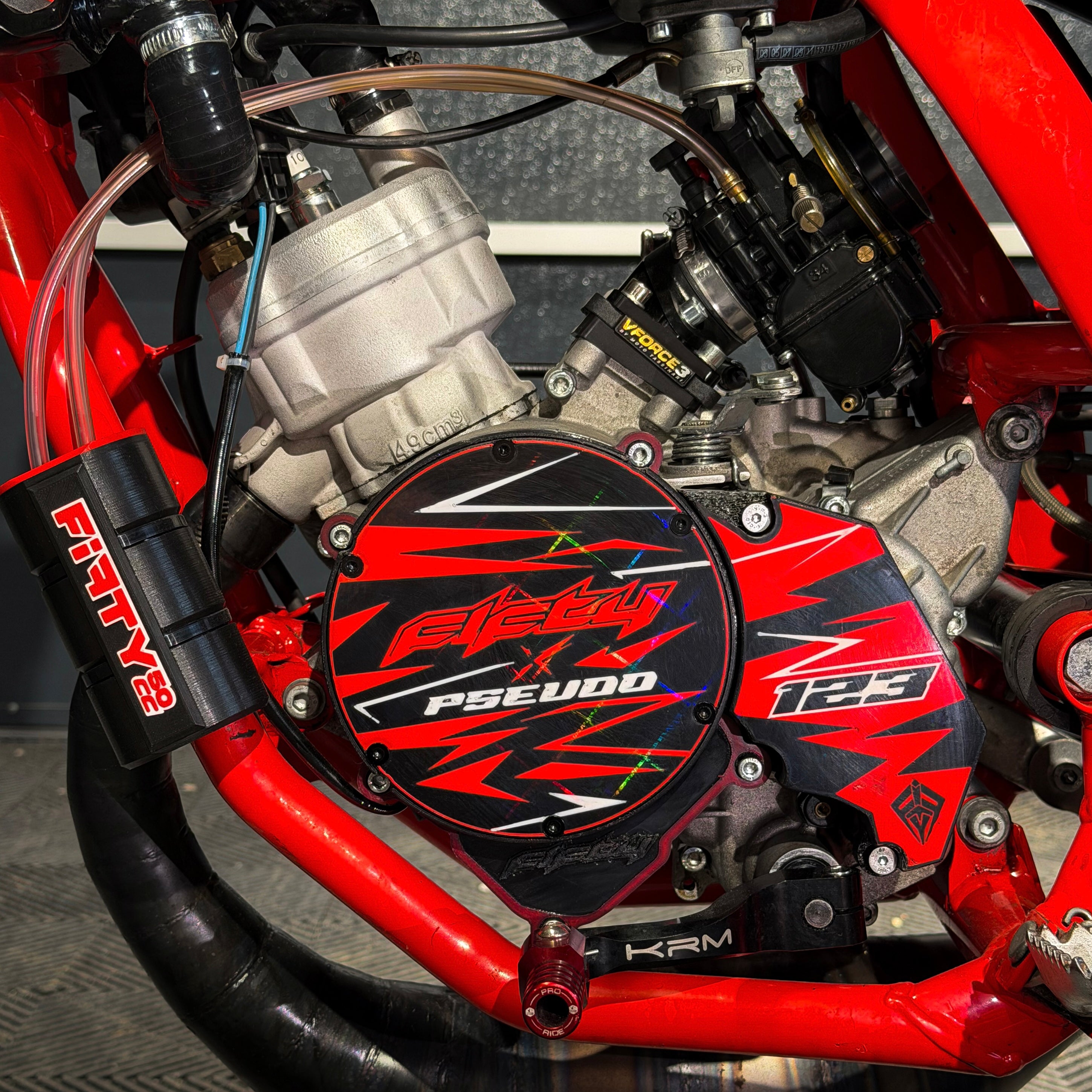 Cache allumage 3D HOLOGRAPHIQUE FIFTY personnalisable