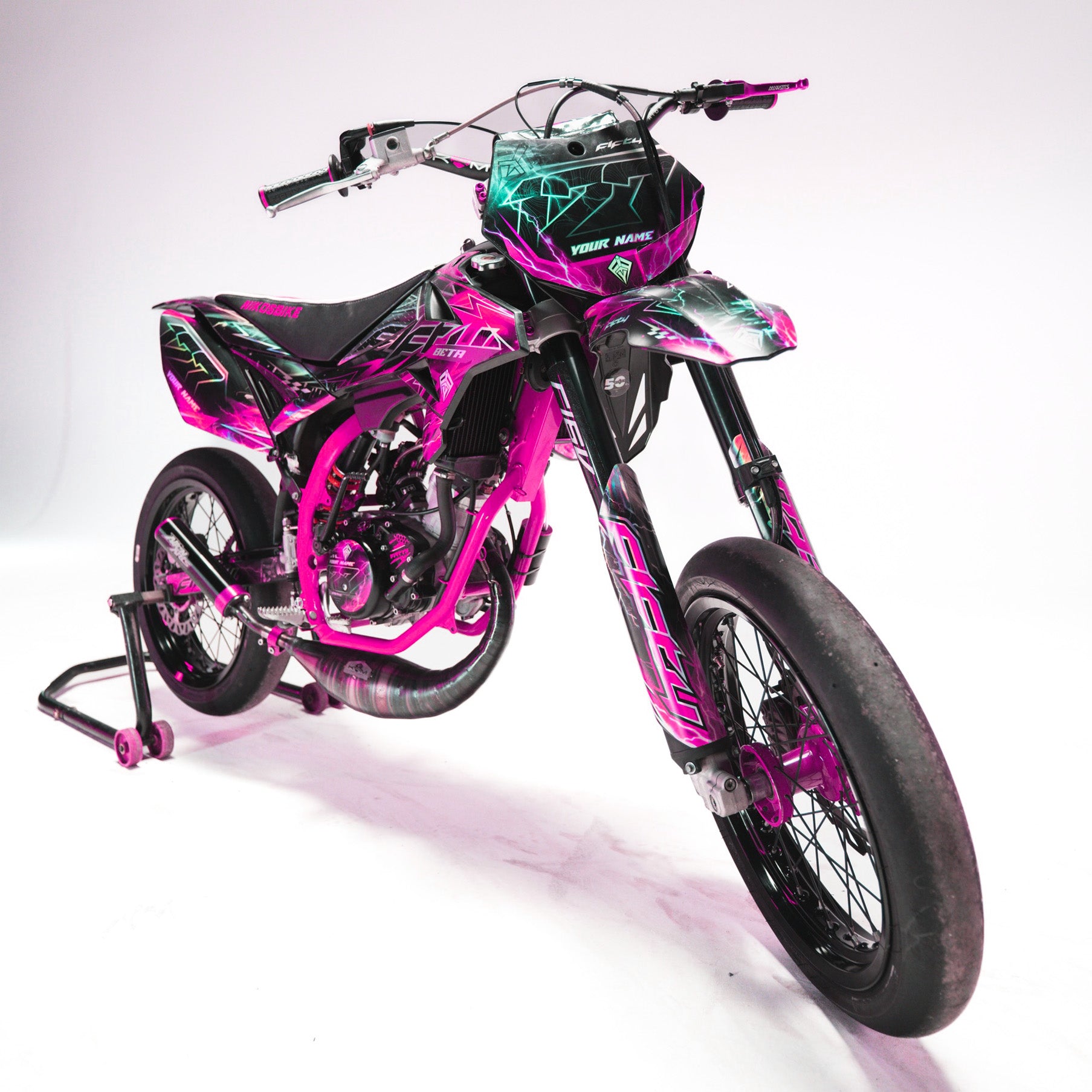 KIT DECO FIFTY RACING ROSE PERSONNALISABLE