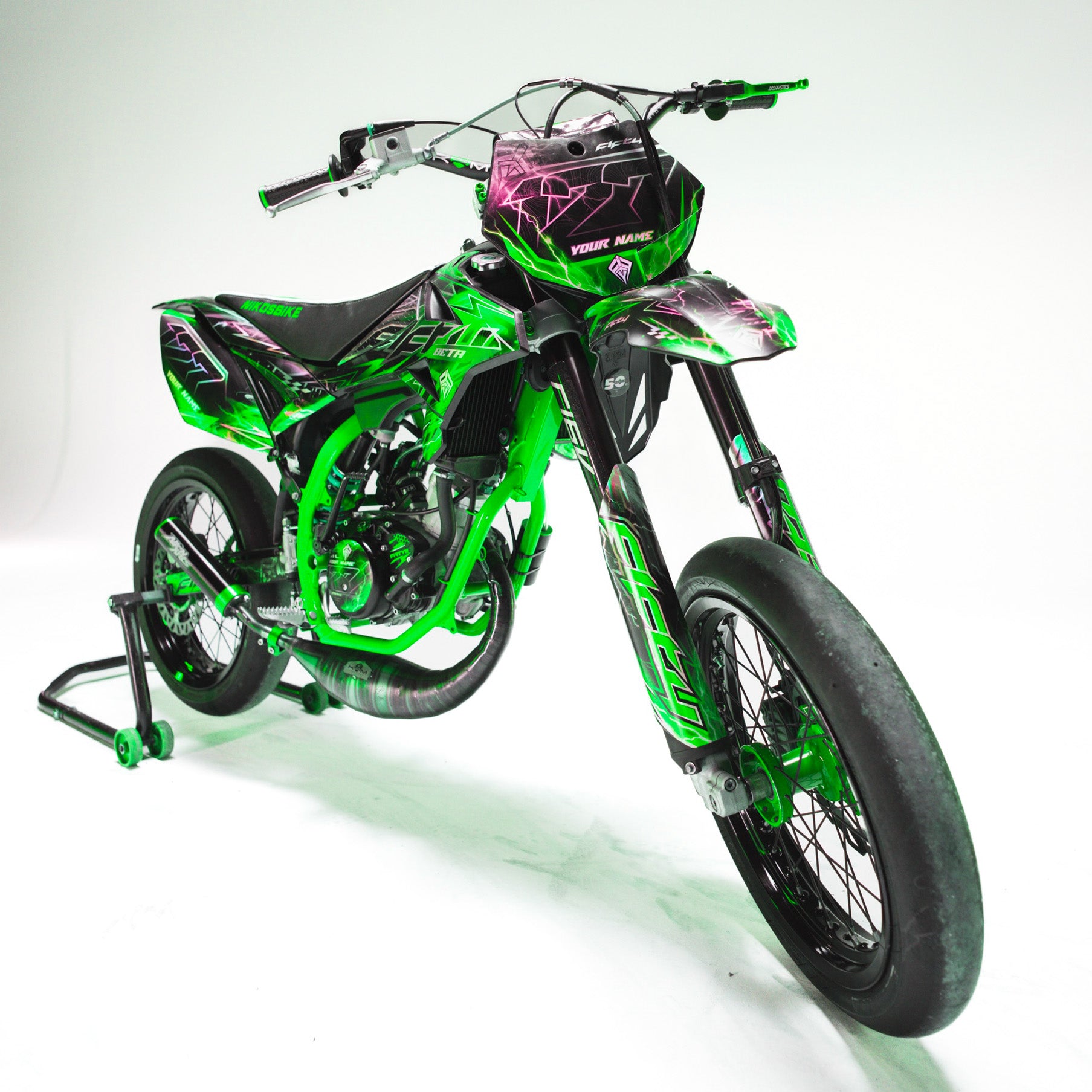 KIT DECO FIFTY RACING VERT PERSONNALISABLE