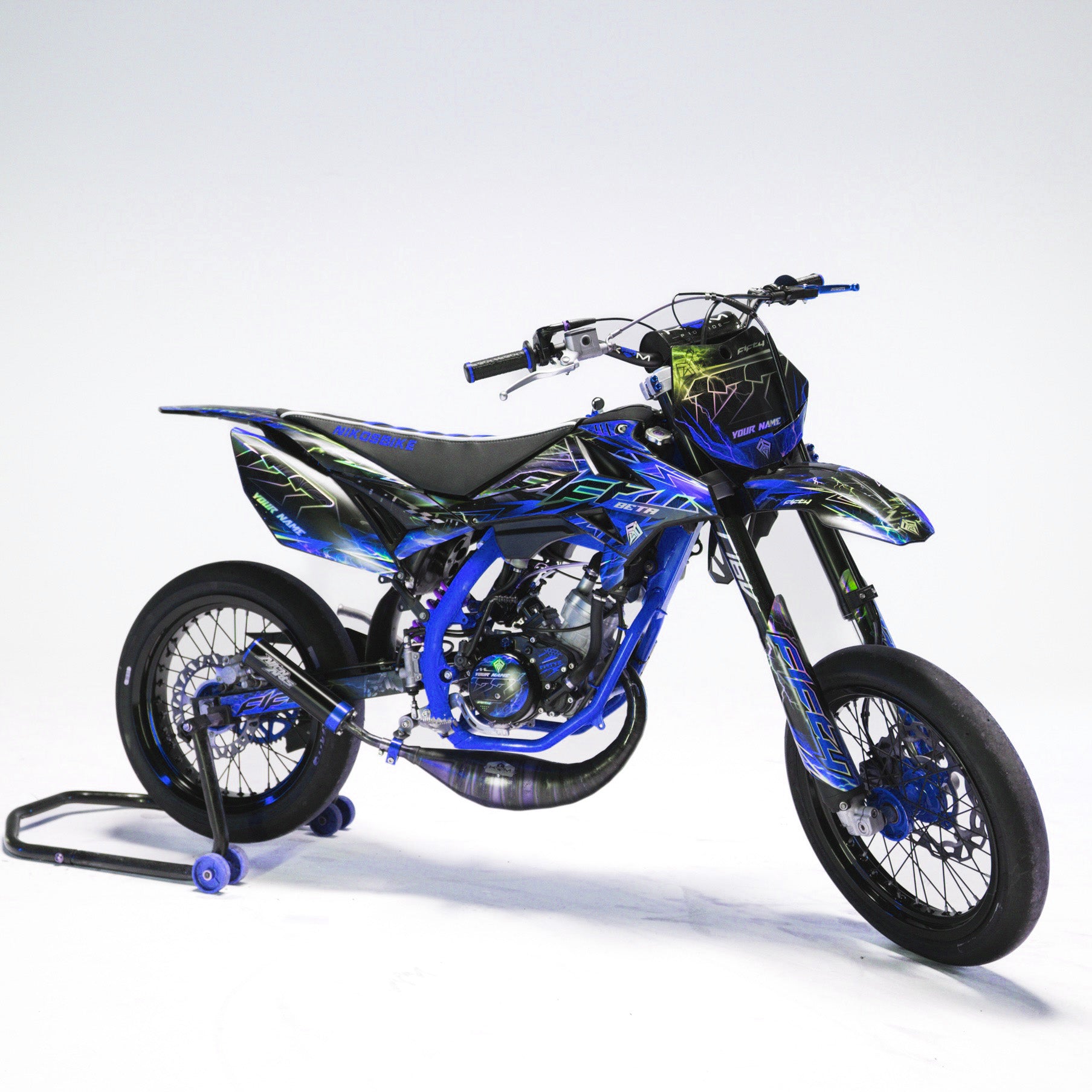 KIT DECO FIFTY RACING BLEU PERSONNALISABLE