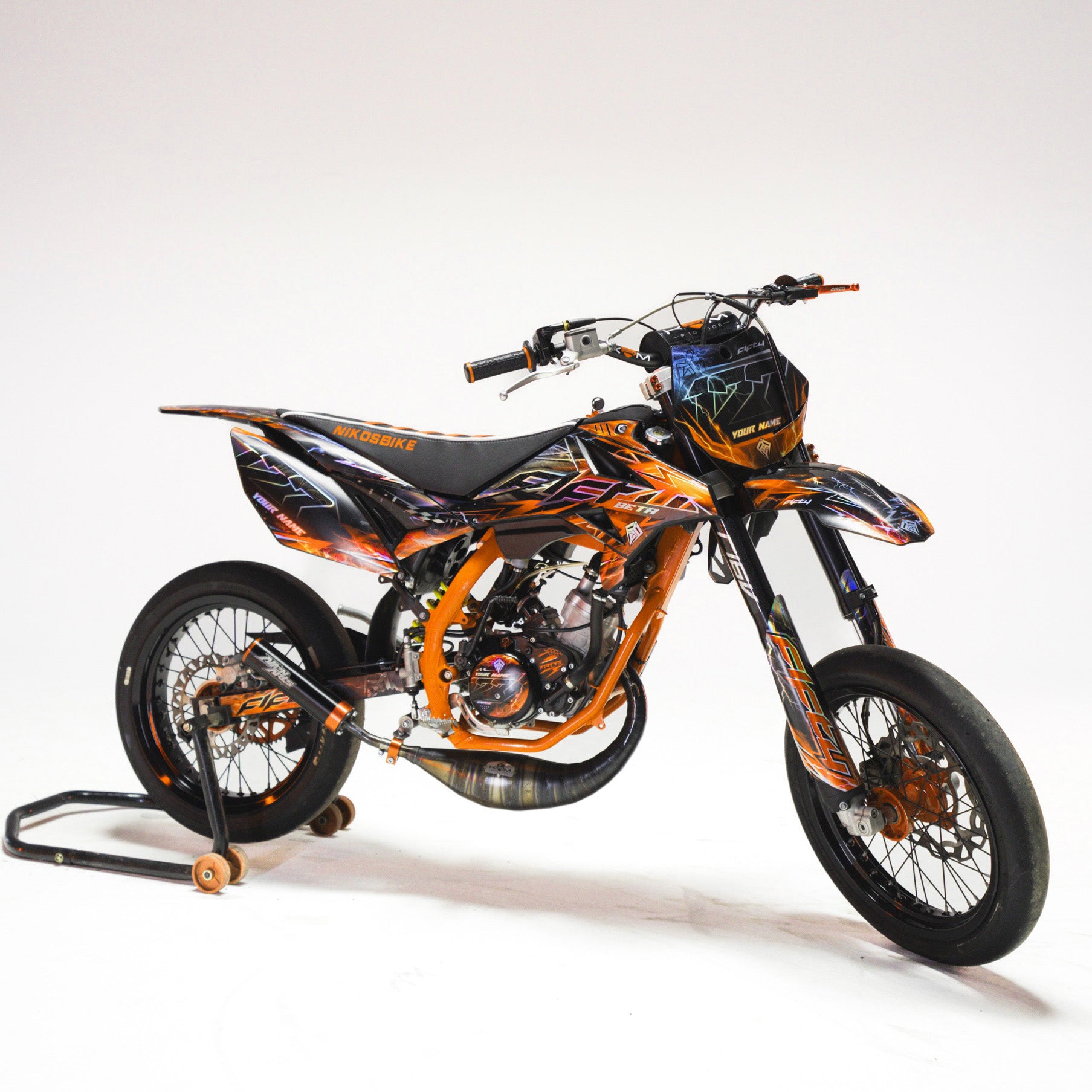 KIT DECO FIFTY RACING ORANGE PERSONNALISABLE