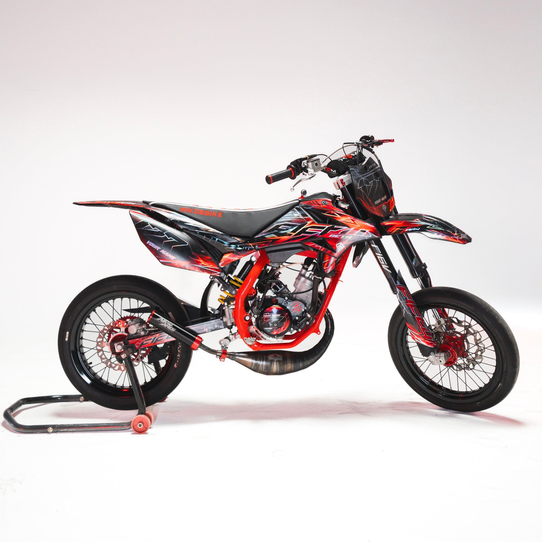 KIT DECO FIFTY RACING ROUGE PERSONNALISABLE
