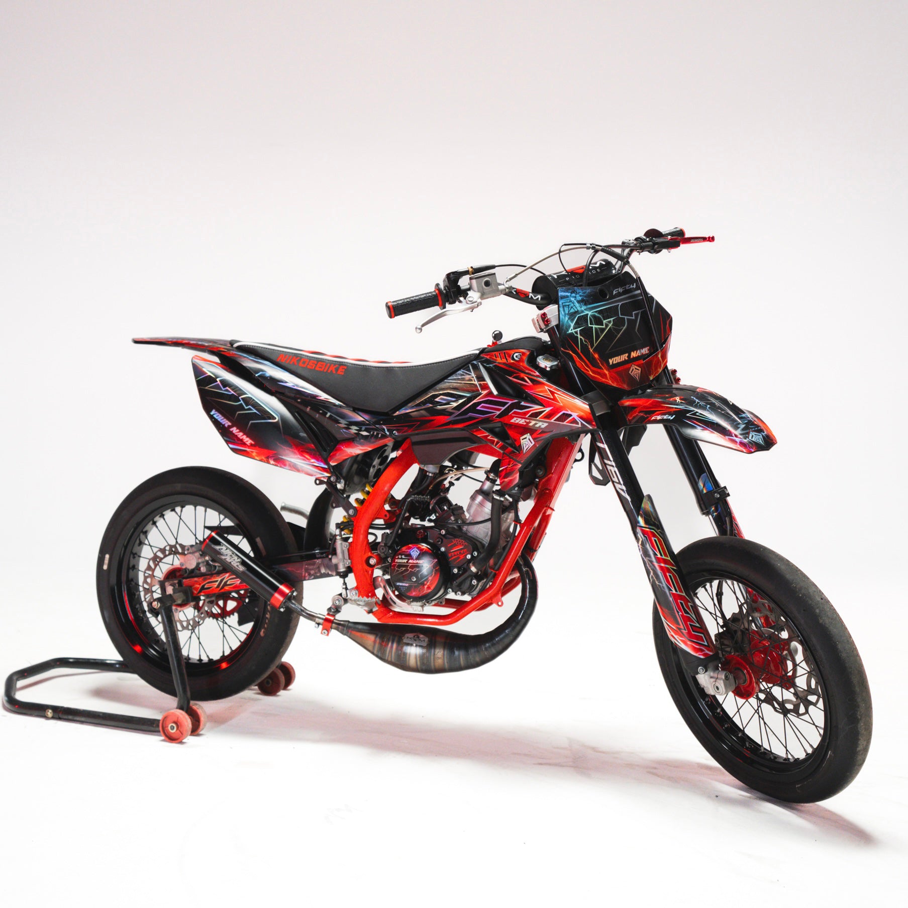 KIT DECO FIFTY RACING ROUGE PERSONNALISABLE